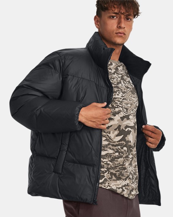 Men's ColdGear® Infrared Down Puffer Jacket, Black, pdpMainDesktop image number 2